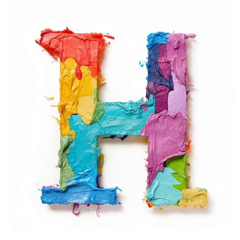 Colorful Letter H