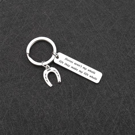 Buy PLITI Equestrian Keychain Gift Horses aren't My Whole Life They ...