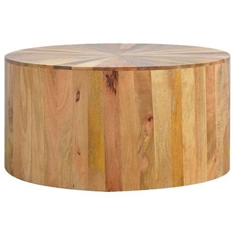 Round Wooden Coffee Table Country Wood Furniture Collection