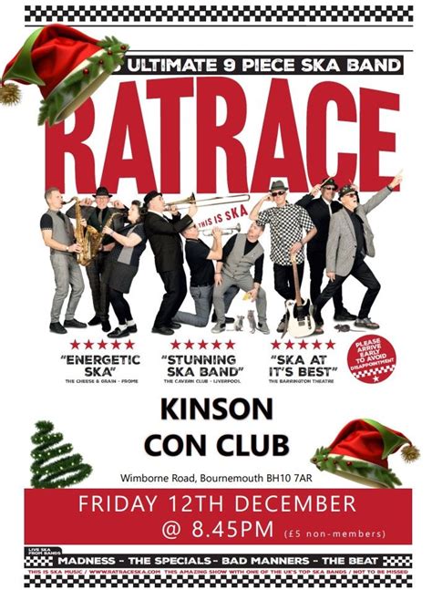 Ratrace @ Kinson Con Club, Kinson Con Club, Bournemouth, 12 December ...