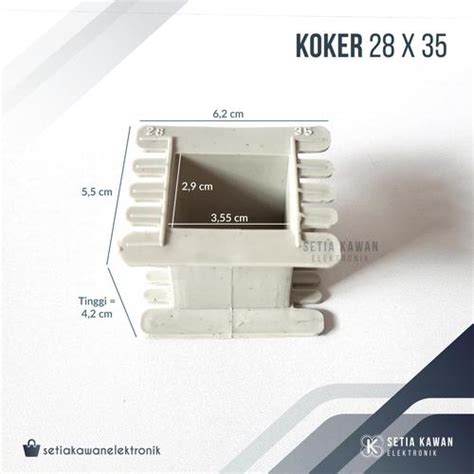 Jual Koker Trafo Kotak 28x35 / Bobin Bobbin Dudukan Besi Plat Keren ...
