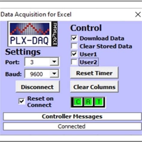 PLX DAQ V2 Arduino 的图像结果