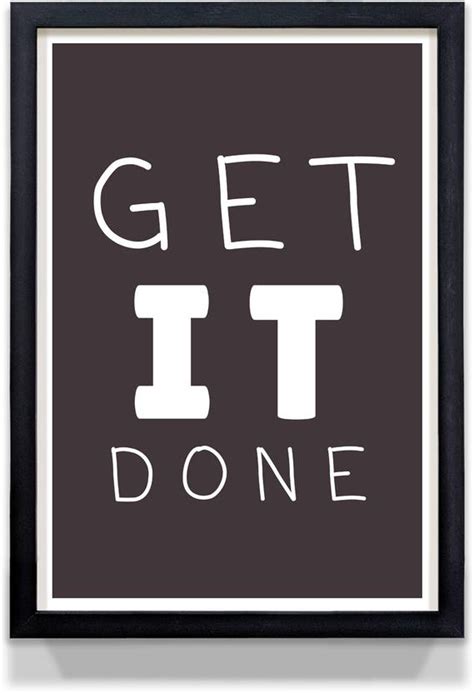Get It Done - Office and Home Room Motivational Poster Paper Print ...