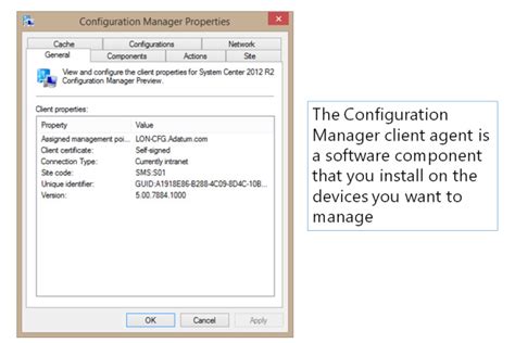 Configuration Manager Client 的图像结果