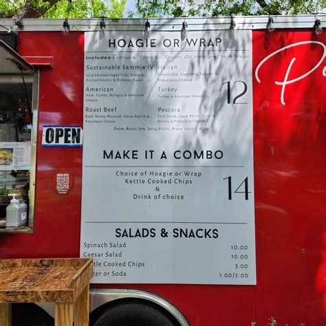 Menu at Arbor Food Park restaurant, Austin