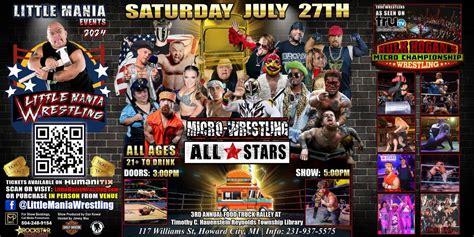 Howard City, MI - Micro Wrestling All * Stars: Little Mania Rips ...