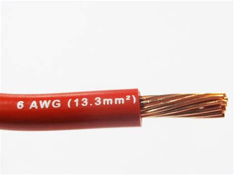 MTW 6 AWG GAUGE RED 19 STRANDED COPPER SGT PRIMARY WIRE 25' FT | eBay