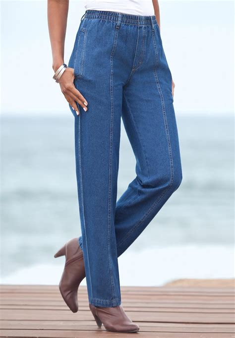 Kate Elastic Waist Jeans | Elastic waist jeans, Plus size outfits, Clothes