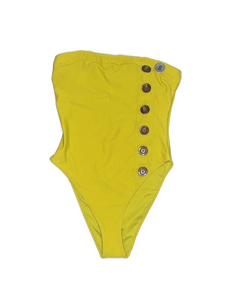Forever 21 Solid Yellow One Piece Swimsuit Size S - 39% off | ThredUp
