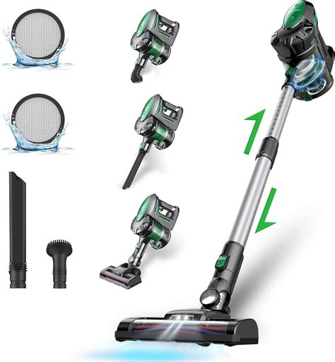 Vactidy Cordless Vacuum Cleaner, 20000Pa Powerful Suction, Rechargeable ...