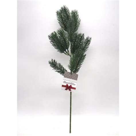 RAMO AGHI DI PINO IN PLASTICA CON 13 PUNTE H. 45 CM in vendita online