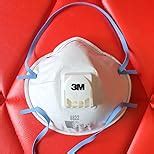 3M 8822 FFP2 Valved Polypropylene Disposable Dust/Mist Respirator Mask ...