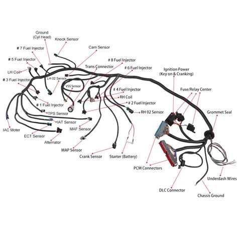 WMPHE Engine Wiring Harness, Professional Standalone Wiring Harness ...