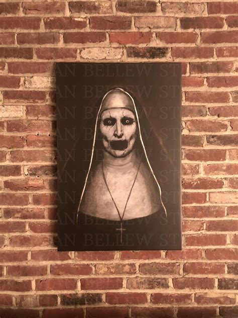 THE CONJURING 2 DEMON THE NUN VALAK PAINTING -LIGHTS OUT VERSION ...