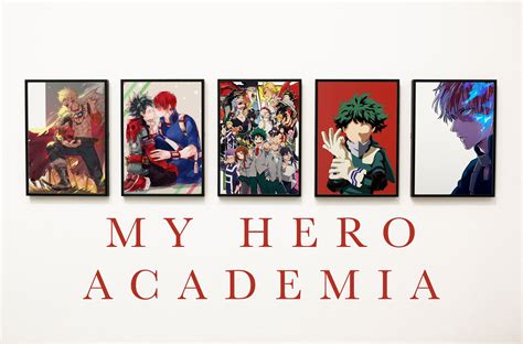 My Hero Academia Posters - Set Of 5 – Peeekaboo