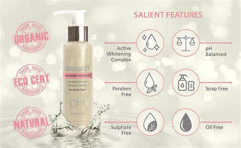 Maxisoft Skin Whitening Face Wash | Regain Skin Tone | Licorice, Green ...