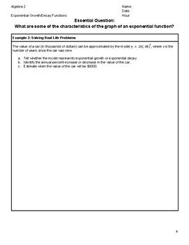 Image result for Exponential Function Algebra 2