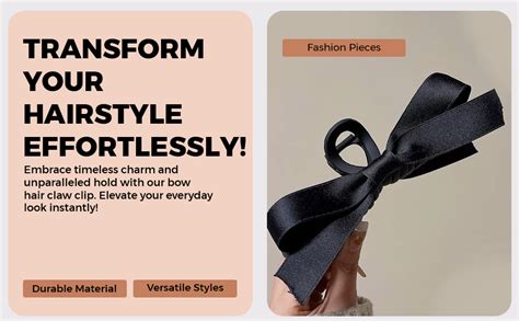 PALAY® Bow Hair Clips for Women Stylish 5'' Large Bow Clutcher for ...