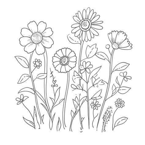 Small Flower Coloring Pages Small Flower Coloring Page In JPG, PDF,