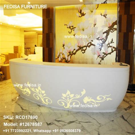 Office Reception Table Basic Reception Desk Floating Reception Desk ...