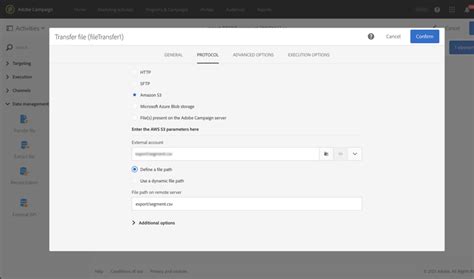 Exportación de datos de Campaign a Adobe Experience Platform | Adobe ...