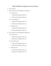 Image result for Block Method Paragraph Example