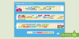 Summer Holiday Activity Planner | Summer Calendar - Twinkl