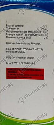 Cloba 2.5 MG/ML Suspension (120): Uses, Side Effects, Price & Dosage ...