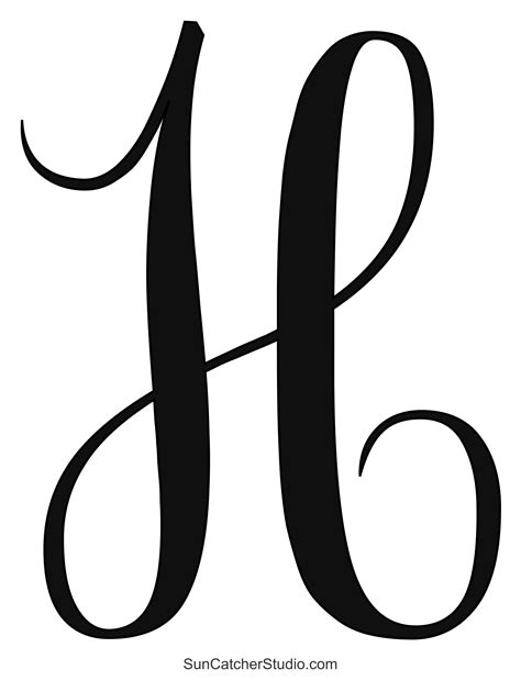 Calligraphy Alphabet Letters (Printable Monogram Font) – Free Printables, Lettering, SVG Files ...