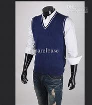 Image result for Black Sweater Vest Men