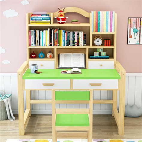 实木学习桌家可升降调节小学生书桌写字桌椅套装1米儿童学习桌-阿里巴巴