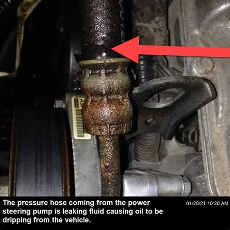 Power Steering Fluid Leaking Under Car
