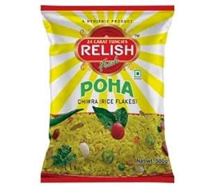 24 Carat Tunch's Relish Poha (500 gm) | Riceflakes | Flattened rice ...