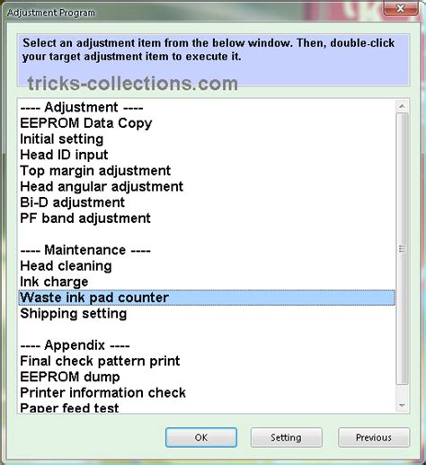 Image result for Epson Adjustment Program Select
