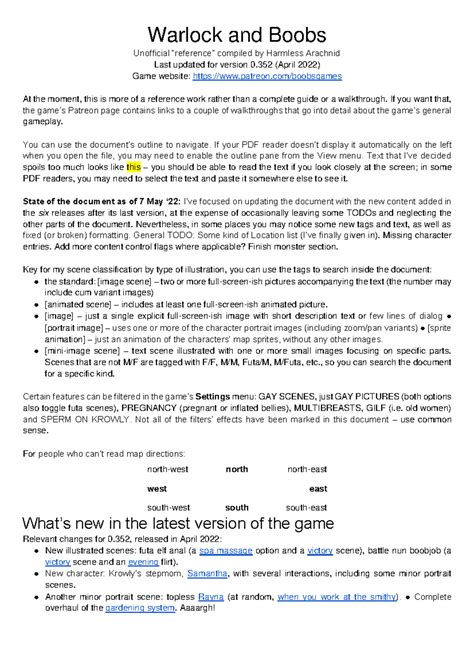 Walkthrough - Warlock and Boobs Game Guide (Version 0, April 2022 ...