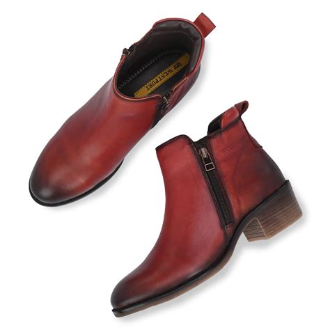 Women Premium Leather Zipper Boots (W-HALLE-85-RED) – VALENTINO