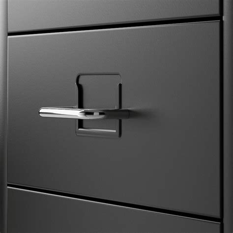 HELMER drawer unit on castors, black, 28x69 cm (11x271/8") - IKEA