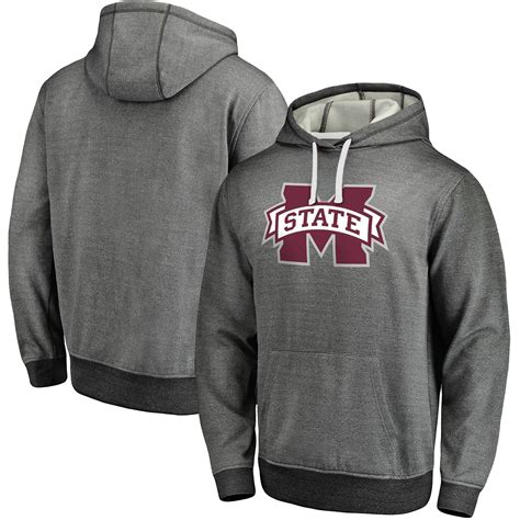 Mississippi State Bulldogs Gray Performance Pullover Hoodie