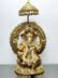Buy Brass Superfine Ganesha seated on a throne with umbrella 18 inch ...