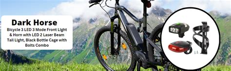 Buy Dark Horse® Bicycle 3 LED 3 Mode Front Light & Horn with LED 2 ...