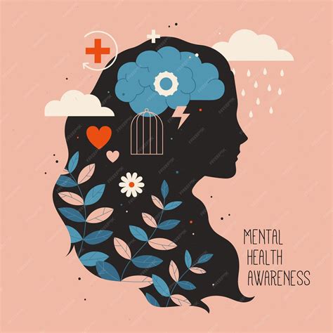 Premium Vector | Mental health awareness concept