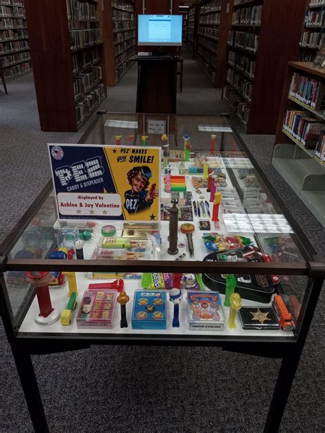 PEZ candy dispenser display at Enfield, CT library : r/Libraries