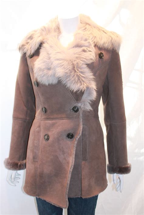 Ladies Shearling Sheepskin Coat with Toscana Collar – Radford Leather ...
