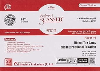 Buy Shuchita Prakashan's Solved Scanner for CMA/CWA Final Group - III ...