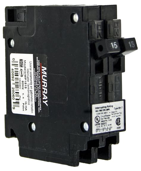 MURRAY MP1515 Two 15-Amp Single Pole 120-Volt Circuit Breaker - Amazon.com