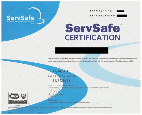 Servsafe Manager Certification at Isaac Oppen blog