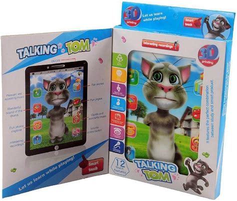 Plastic Talking Cat Interactive Learning Educational Tablet for Kids ...