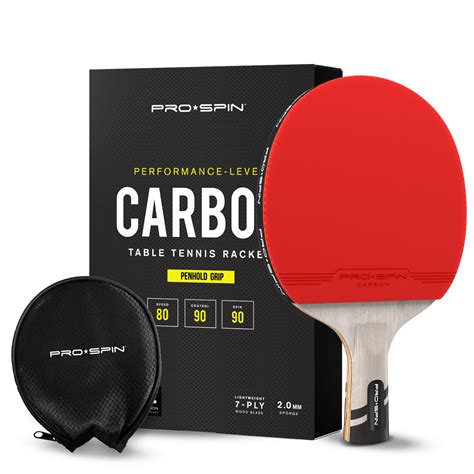 Pro Spin Table Tennis Bat With Carbon Fibre Penhold Grip | Desertcart INDIA