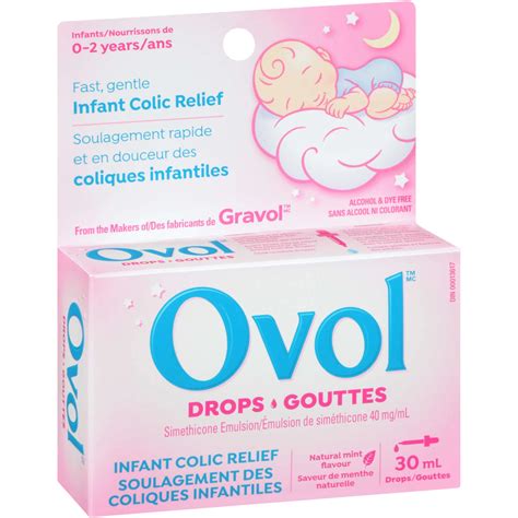 Ovol Drops for Infant Colic Relief | Fast Gas Relief for Babies 0-2 Years | Alcohol & Dye Free ...
