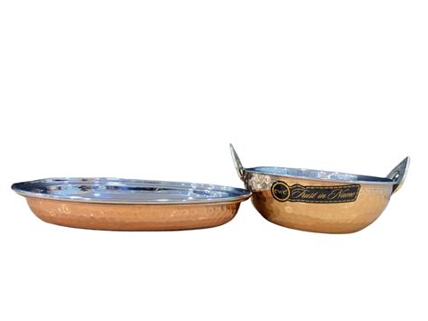 CSTL Copper Steel Karhai (2000ML), Copper Steel Rice Dish (450ML) NW969 ...